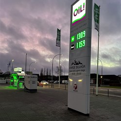 Oil-Pylon-Digital-Skærm-Tankstation
